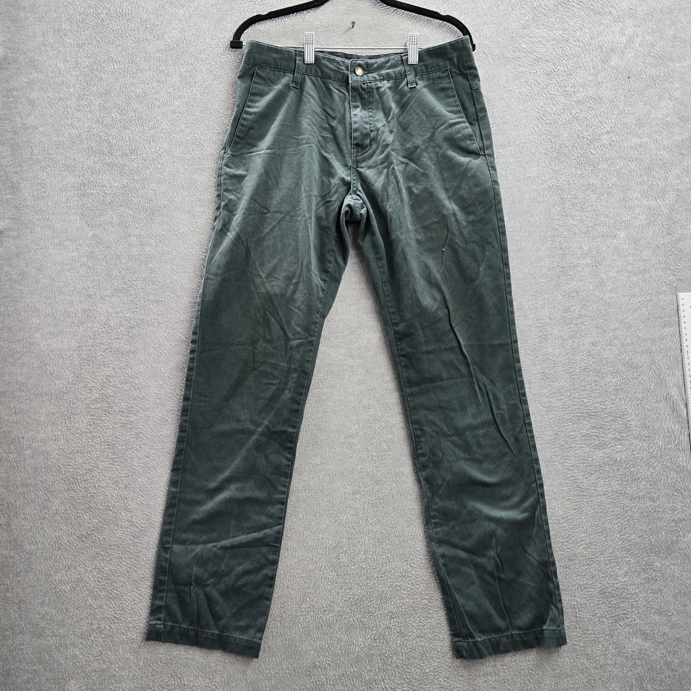 Volcom Men Pants 30 Green Chino 29.5" Inseam